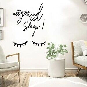 All you need is Sleep Quotes Wall Stickers Home Decor Living Room Bedroom Sticke